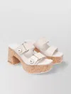 Jimmy Choo Heeled Sandals With Pearl Logo Buttons In Multi