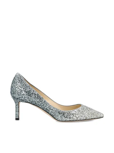 Jimmy Choo Heeled Shoes In Silver/dusk Blue