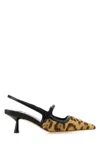 Jimmy Choo Didi 45 Slingback In Leopard Print Pony Skin In Animal Print