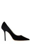 Jimmy Choo Love 100 Pointed High Heels In Black