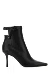 Jimmy Choo Camie Knotted-strap Leather Ankle Boots In Black