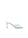 Jimmy Choo Stiletto Heel Leather Sandals In Blue