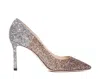 Jimmy Choo Romy Multicolor Pumps With All-over Glitters In Fabric And Leather Woman In Multicolour