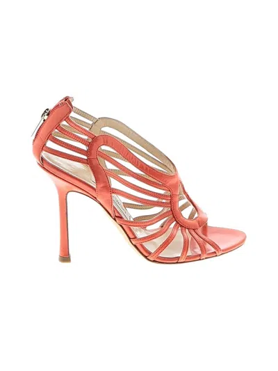 Pre-owned Jimmy Choo Heels In Orange