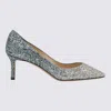 Jimmy Choo 60mm Romy Pumps In Silver/dusk Blue