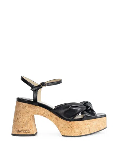 Jimmy Choo Heloise Heeled Sandals In Black