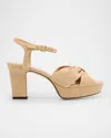 Jimmy Choo Heloise 80 Platform Sandal In Ballet Pink In Ballet Pink