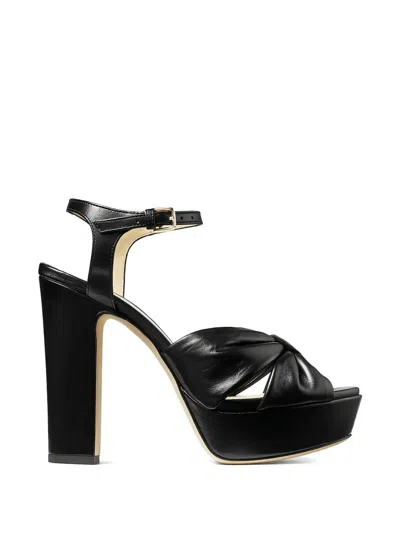 Jimmy Choo Heloise Platform Sandals In Black