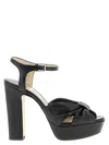 Jimmy Choo Heloise Sandals Black In Black