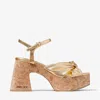 Jimmy Choo Heloise Wedge 95 In Silver