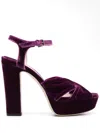 Jimmy Choo Heloise 120mm Velvet Platform Sandals