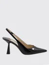 Jimmy Choo Button Detail Patent Pointed Stiletto Pumps In Black