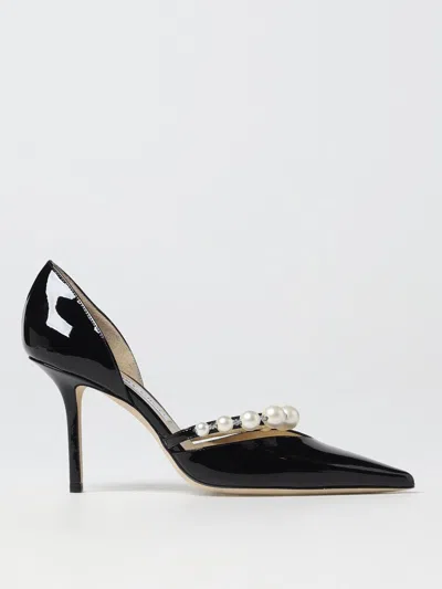 JIMMY CHOO HIGH HEEL SHOES JIMMY CHOO WOMAN COLOR BLACK,F77201002