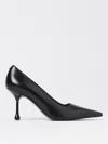 Jimmy Choo Ixia 80 Leather Dã©col In Schwarz