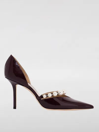 Jimmy Choo High Heel Shoes  Woman Color Burgundy In Burgunderrot