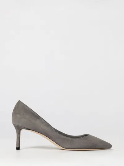 Jimmy Choo High Heel Shoes Woman Color Grey In Gray