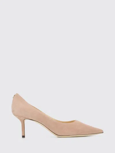 Jimmy Choo High Heel Shoes Woman Color Pink In Gold