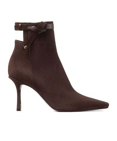 Jimmy Choo High-heeled Pointed Boots In Black