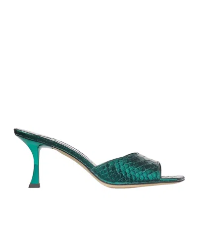 Jimmy Choo High Heeled Sandals In Green