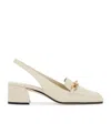 Jimmy Choo Slingback Diamond Tilda 45 Décollet In Nude