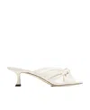 Jimmy Choo High-heeled Sandals With Bows And Bows In White
