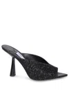 Jimmy Choo Maryanne 100 Glittered Mules In Black