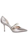 Jimmy Choo Decolleté Aurelie 85 Color Macaron In Grey