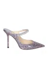 Jimmy Choo Embellished Fabric Bing 65 Slingbacks In Multi