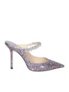 Jimmy Choo Embellished Fabric Bing 65 Slingbacks In Multicolor
