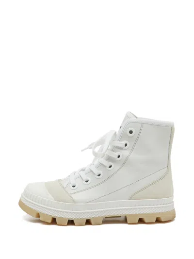 Pre-owned Jimmy Choo High-top Sneakers In White