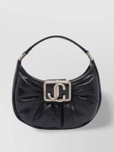 Jimmy Choo Hobo Bag With Metallic Accents And Top Handle