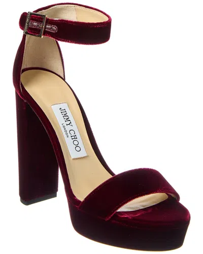 JIMMY CHOO HOLLY 120 VELVET SANDAL