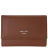 Jimmy Choo Howick Leather Key Holder In Brown