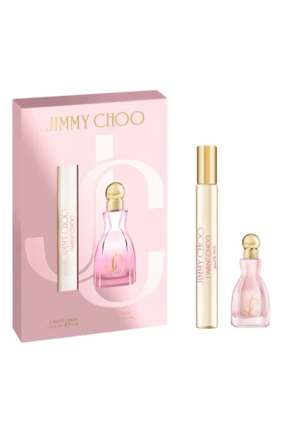Jimmy Choo I Want Choo With Love Mini 2-piece Set $50 Value In Pink