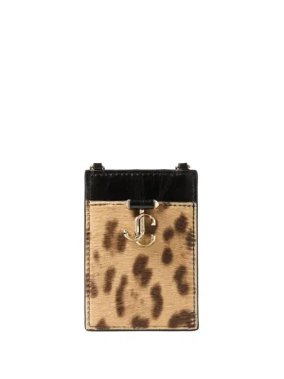 Jimmy Choo Id Cardholder In Neutrals