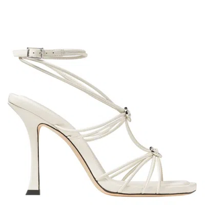 Jimmy Choo Indiya 100 Nappa Leather Sandals In Animal Print