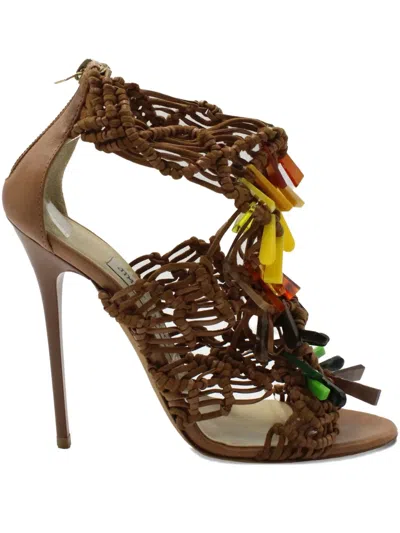 Pre-owned Jimmy Choo Iris Sandals In Brown