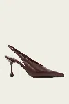 Jimmy Choo Isa 80 Leather Pumps In Deep Merlot