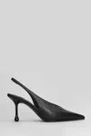 Jimmy Choo Isa 80 Pumps In Black Leather In Black