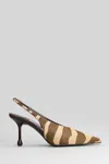 Jimmy Choo Isa 80 Zebra-print Calf Hair Slingback Sandals In Brown