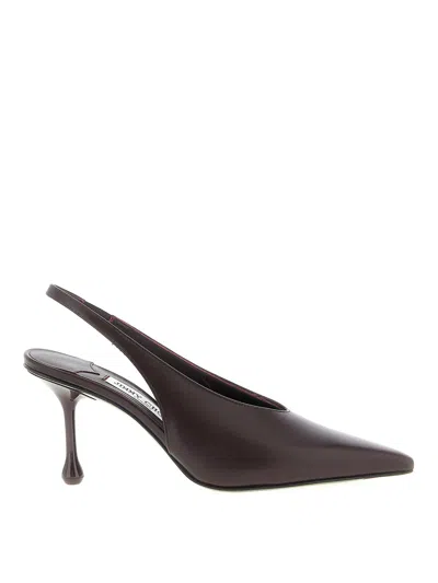 Jimmy Choo Isa Slingback In Burgundy