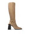 Jimmy Choo Isabelle Knee Boot 95 In Neutral