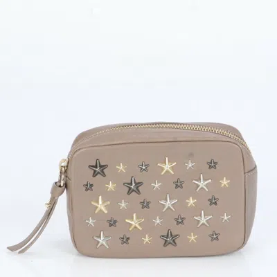 Pre-owned Jimmy Choo Ish Leather Pouch Wash Bag ()