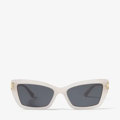 Jimmy Choo Isla 猫眼镜框太阳眼镜 In E87 Dark Grey