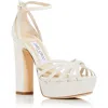 Jimmy Choo Isra Womens Leather Dressy Heels In Multi
