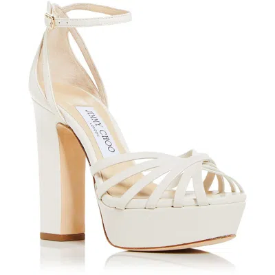 Jimmy Choo Isra Womens Leather Dressy Heels In Multi