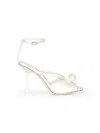 Jimmy Choo 95mm Siva Pearl-embellished Sandals In White
