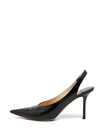 Pre-owned Jimmy Choo Ivy Pointed-toe Pumps In Black