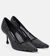 Jimmy Choo Ixia 95 Mesh Dã©colletã© In Black