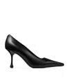 Jimmy Choo Ixia 80 Black Nappa Leather Pumps In Black